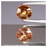 0.46ct 4.5x4.3mm Oval Natural Color Change Garnet