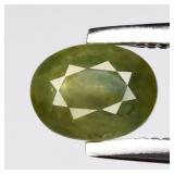 0.63ct 5.5x4mm Oval Natural Blue Green Sapphire -