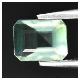 0.60ct 6x4.7mm Octagon Natural Green Prehnite - Af