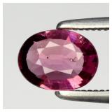 0.57ct 6.5x5mm Oval Natural Pink Tourmaline - Unhe