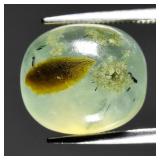 9.22ct 12.7x11mm Cushion Cabochon Natural Green Pr