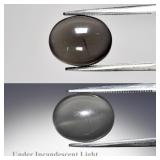 5.32ct Oval Cabochon Natural Purple Cat's Eye Moon