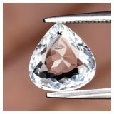1.61ct VS Pear Natural Very Light Blue Aquamarine