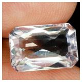Octagon Cut Natural Unheated Pink Kunzite Afghanis