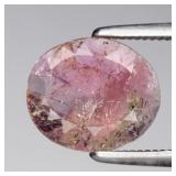 1.08ct 9x7.7mm Oval Natural Pink Tourmaline - Unhe