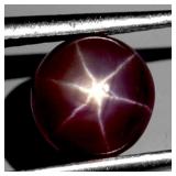 Round Cab 100% Natural 6 Rays Red Star Ruby Africa
