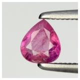 0.27ct 4.5x4mm Pear Natural Purplish Pink Tourmali