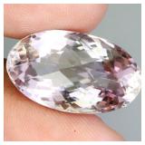 Oval Cut Natural Bi Color Purple Yellow Ametrine B