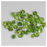 Round Cut Natural Unheated Green Chrome Diopside 4