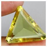 Trilliant Cut Natural Unheated Lemon Quartz Brazil