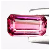 0.16ct 4.5x2.5mm VS Octagon Natural Pink Tourmalin