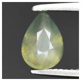 0.42ct 5.5x3.8mm Pear Natural Green Sapphire - Unh
