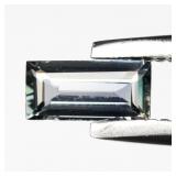 0.19ct VS Baguette Natural Blue Green Sapphire - U