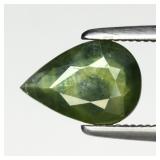 1.02ct 8.2x5.7mm Pear Natural Blue Green Sapphire