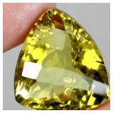 Trilliant Cut Natural Unheated Lemon Quartz Brazil