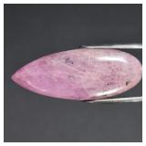 36.98ct 38.5x15mm Pear Cabochon Natural Pink Sapph