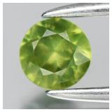0.24ct 3.7mm Round Brilliant Natural Green Sapphir