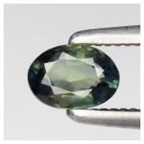 0.29ct VVS Oval Natural Light Blue Green Sapphire