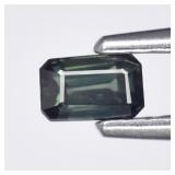 0.25ct VS Octagon Natural Blue Green Sapphire - He