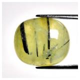 15.63ct Cushion Cabochon Natural Green Prehnite wi