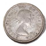 Silver 1960 Canada 10ï¿½ Coin