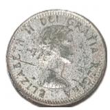 Silver 1962 Canada 10ï¿½ Coin