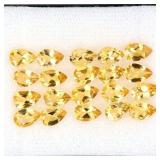 Pear Cut Natural Unheated Yellow Citrine Brazil 20