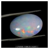 Oval AAA Floral Flash Play Of Color Crystal Fire O