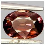 Oval Cut Natural Unheated Pinkish Orange Zircon Ta