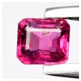 0.16ct 3.5x3mm Octagon Natural Pink Tourmaline - U