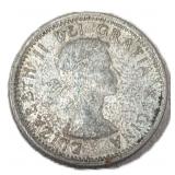 Silver 1964 Canada 10ï¿½ Coin