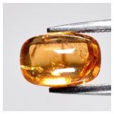 1.86ct Cushion Cabochon Natural Orange Spessartite