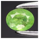 0.26ct 4x3mm Oval Natural Green Demantoid Garnet -