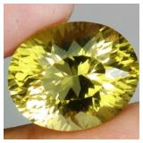Oval Cut Natural Unheated Lemon Quartz Brazil 8.10