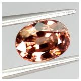 Oval Cut Natural Unheated Top Orange Zircon Tanzan