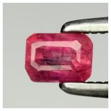 0.32ct 4x3mm Octagon Natural Pink Sapphire - Heate
