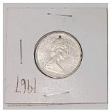 Silver 1867-1967 Canada Centennial 25ï¿½ Coin