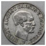 German States Hannover 1851B  Twelveth Thaler