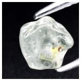 0.69ct 5.6x5.2mm Rough Unheated Green Sapphire, Ma
