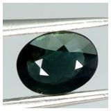Oval Natural Heated Only Blue Green Sapphire Austr