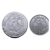 Lot of 2 Florida's Silver Springs Tokens
