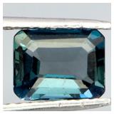 Octagon Cut Natural London Blue Topaz Africa 2.69c