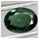 Oval Cut Natural Heated Only Green Blue Sapphire A