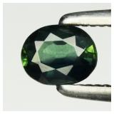 0.28ct 4.5x3.5mm VS Oval Natural Blue Green Sapphi
