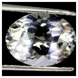 Oval Cut Natural Unheated White Topaz Brazil 6.65c