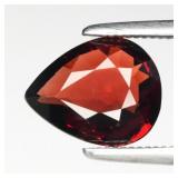 1.44ct 8.5x6.8mm VVS Pear Natural Reddish Orange G
