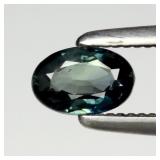 0.30ct 5x3.3mm VS Oval Natural Bluish Green Sapphi