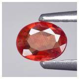0.23ct 4.5x3.5mm Oval Orange Sapphire - Songea, Ta