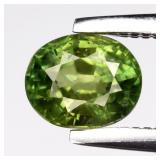0.67ct 5.2x4.2mm Oval Natural Green Sapphire - Hea