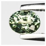 0.29ct 4x3mm VVS Oval Natural Green Sapphire - Unh